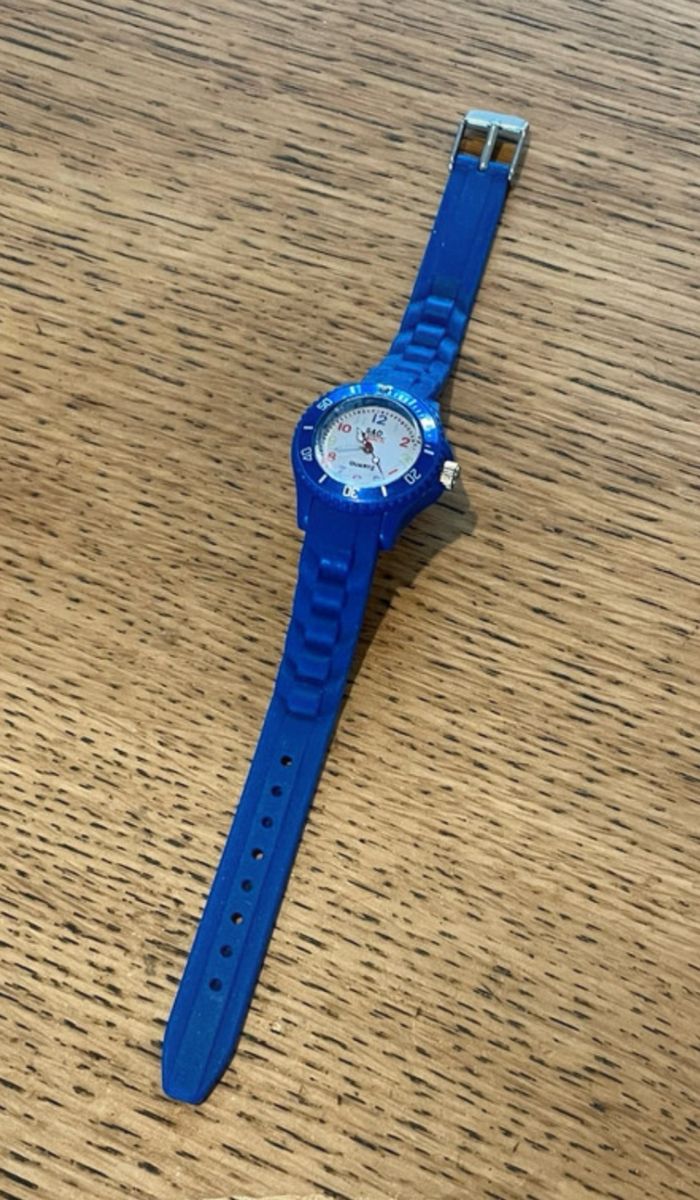 Montre bleue S&D Watch aiguilles enfant - photo numéro 2
