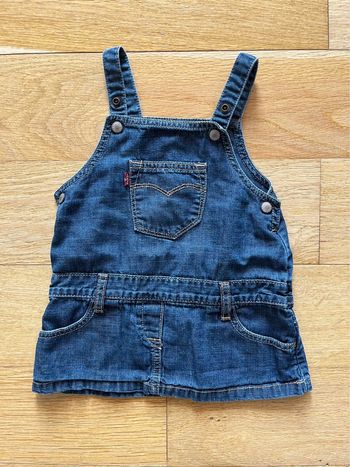 👶 Robe salopette en jean Levi’s – 6 mois 👶