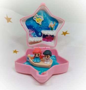 Polly pocket Disney étoile rose pink sirène mermaid Ariel princesse miniature small figurine twinkle