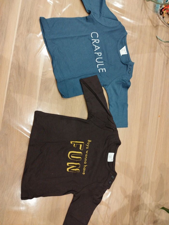 Lot de 2 t-shirt manches longues