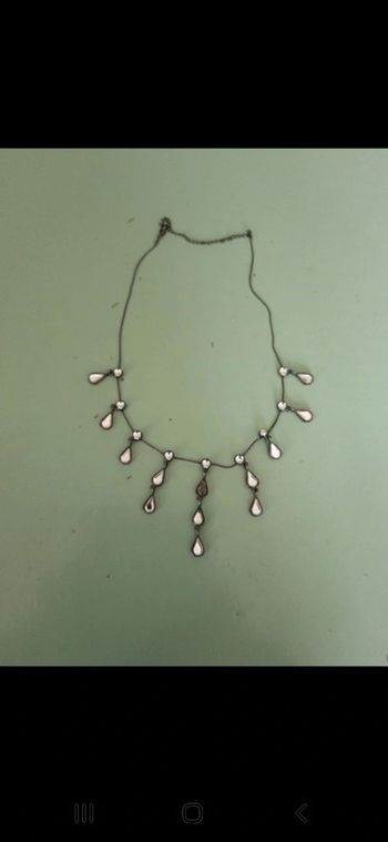 Collier ancien perles miroir