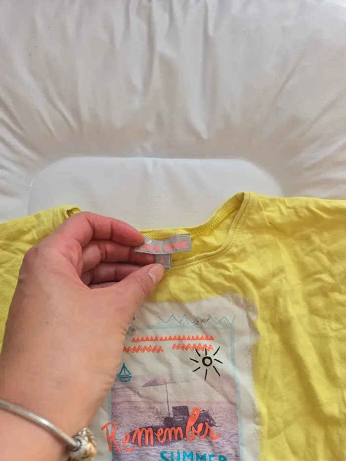 Tee shirt Lisa rose taille 6 ans - photo numéro 4