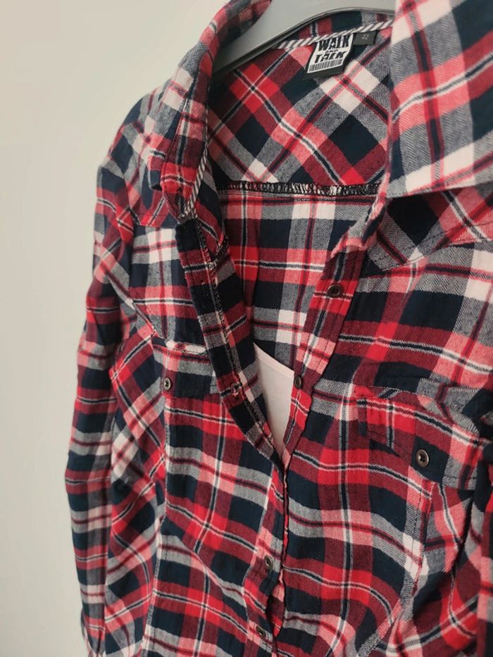 Chemise à carreaux rouge resserrée à la taille 42 walk and talk - photo numéro 3