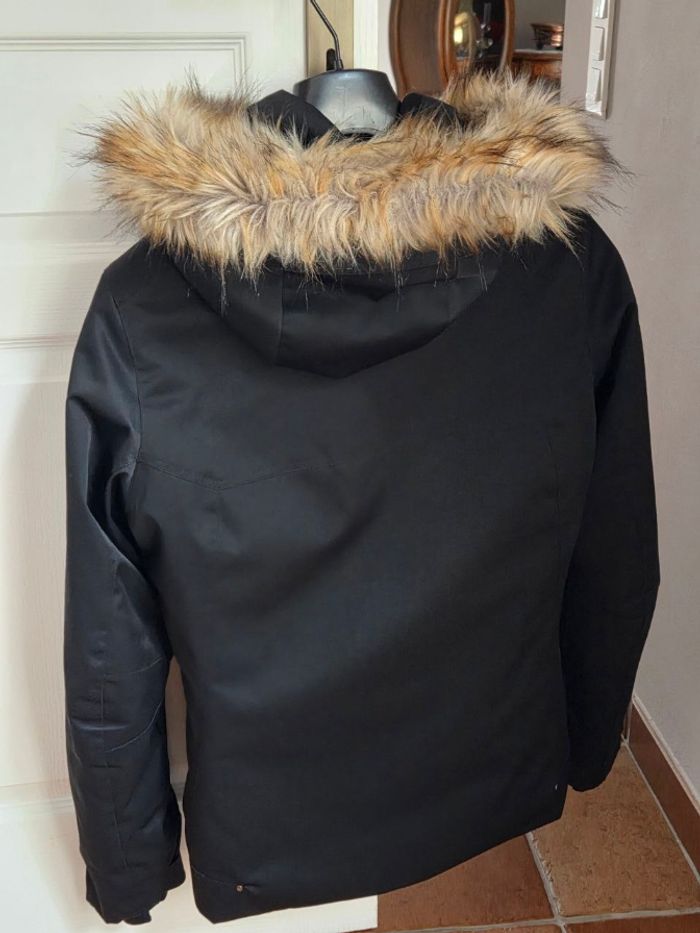 Veste de ski noir avec fausse fourrure degré 7 44/L - photo numéro 2