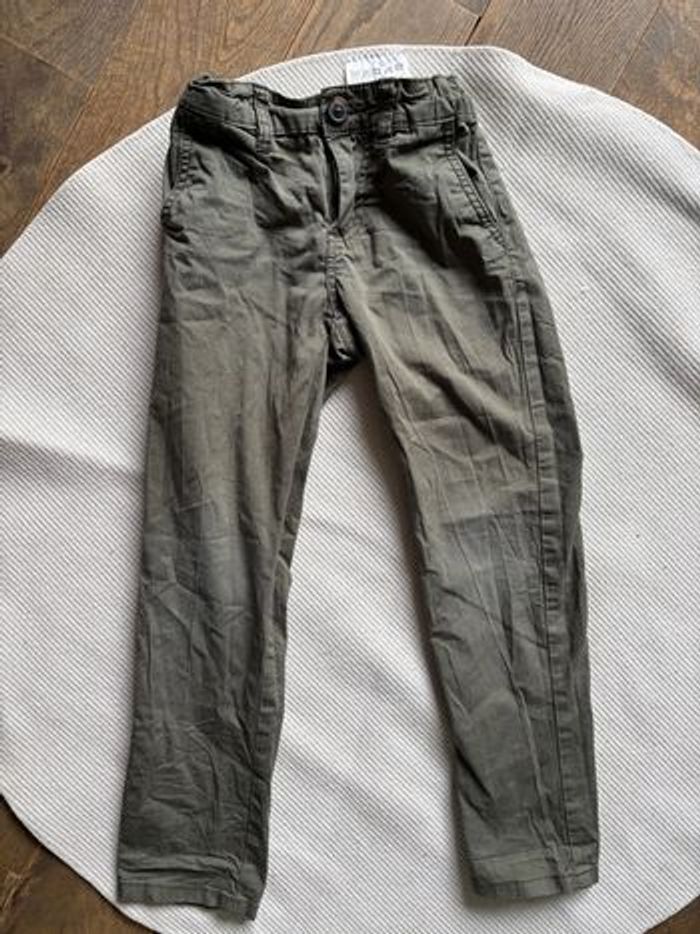 Ensemble 2 pieces 6 ans t-shirt marinière pantalon kaki la halle tbe - photo numéro 5