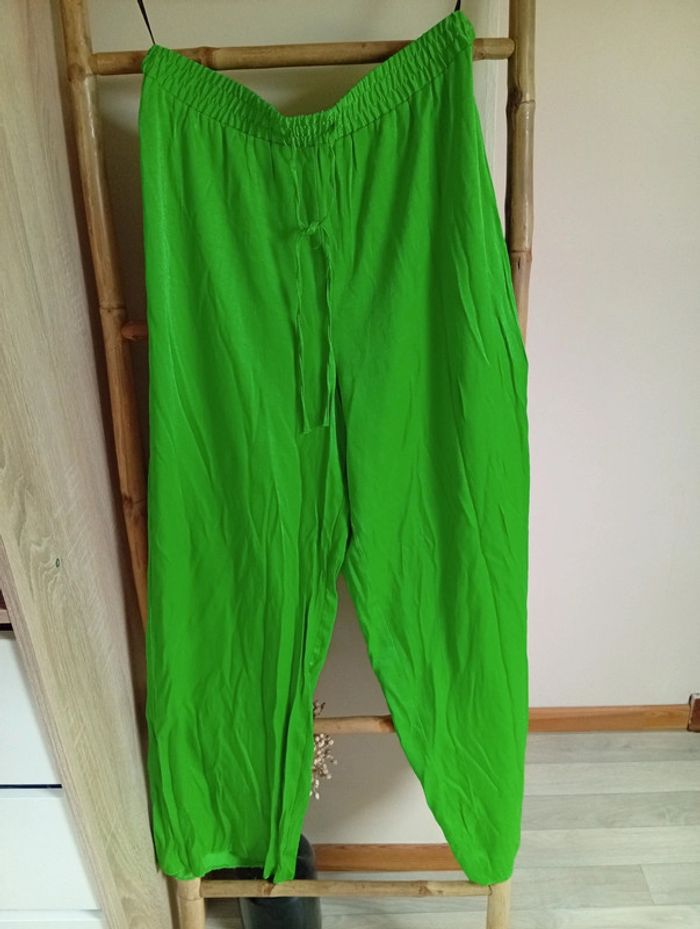 Pantalon fluide satiné
