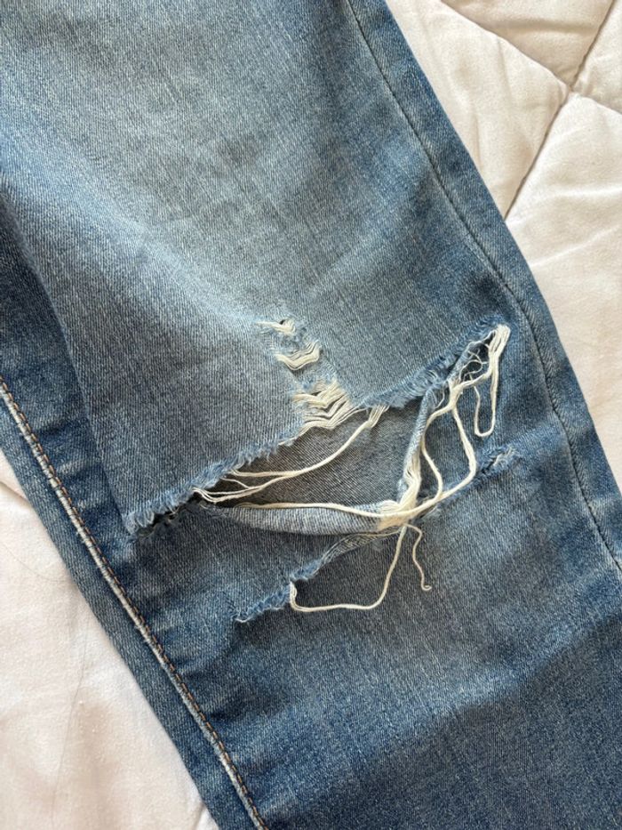 Jean Levi’s slimming skinny slim fit bleu destroy mi taille haute taille M/38 L30 - photo numéro 5