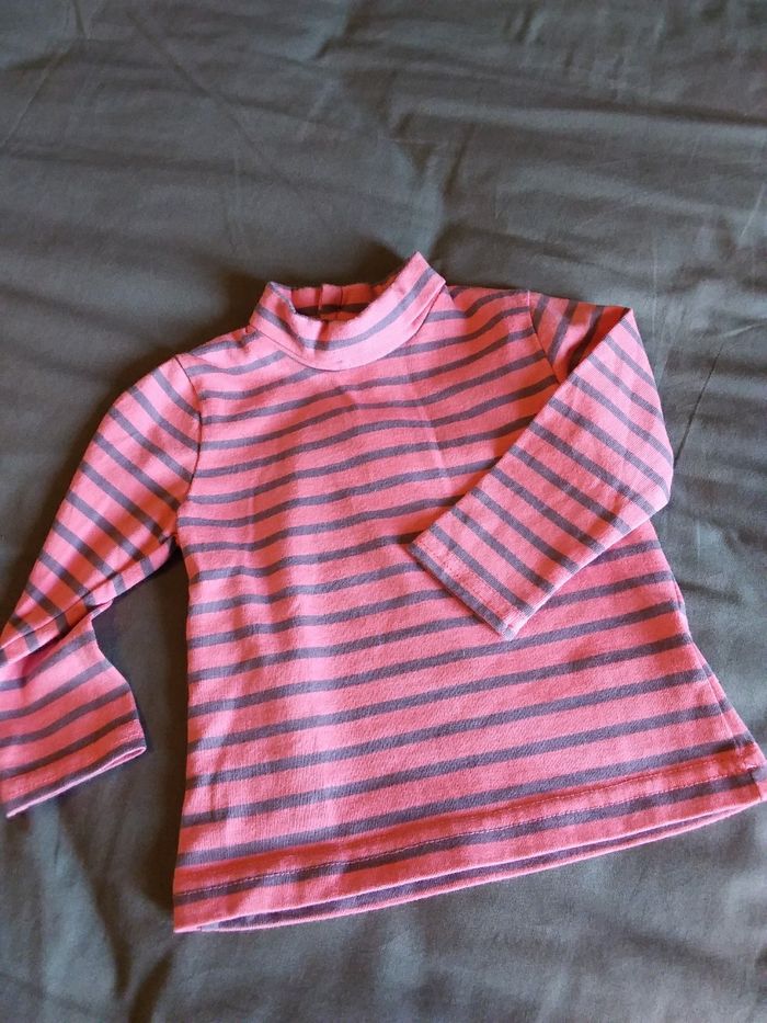 Pantalon et 2 tee-shirts bébé fille 3 à 6 mois - photo numéro 5