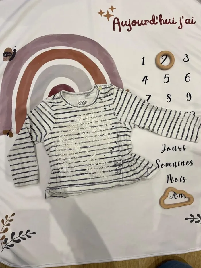 T-shirt manches longues bébé fille - IKKS - 2 ans / 86 cm