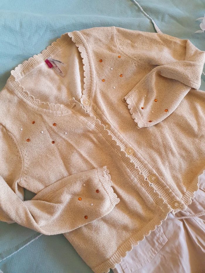 🤎Joli ensemble jupe + gilet 6 ans🤎 - photo numéro 5