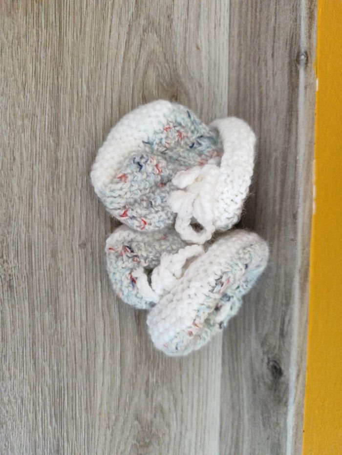 Lots 4 paires de chaussons tricotés - photo numéro 6