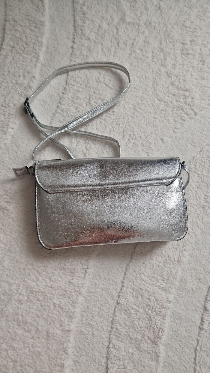 Sac bandoulière argenté - photo numéro 3