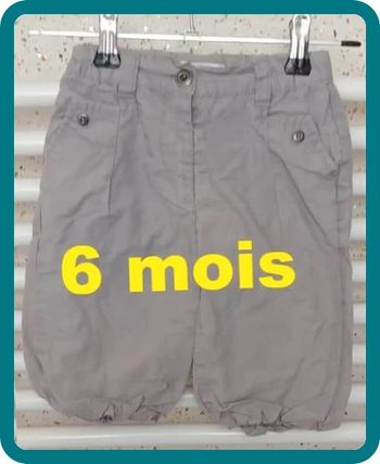 Pantalon gris Kitchoun Taille 6 mois