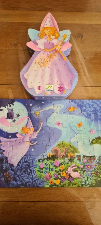 Puzzle la fée et la licorne djeco
