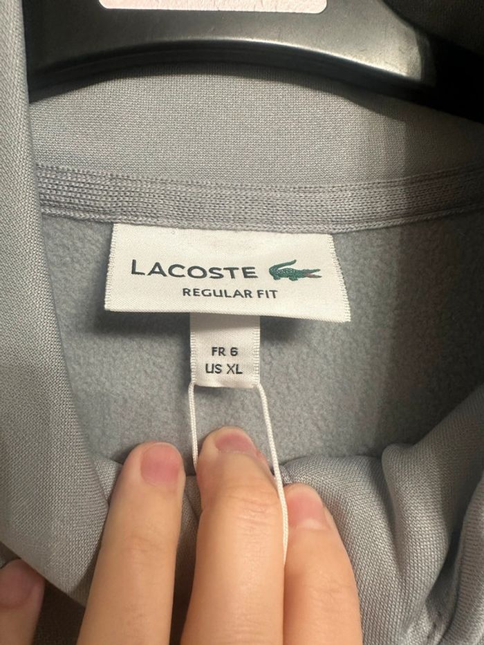 Sweat-shirt zippé Lacoste - photo numéro 5