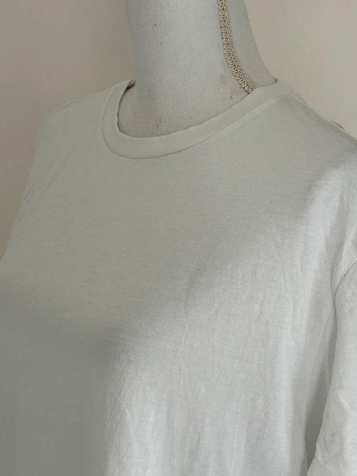 T-shirt blanc manches courtes H&M - Taille 42 - photo numéro 2