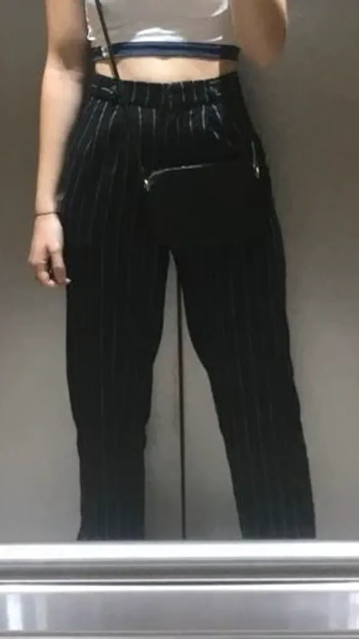 Pantalon cintré à rayures - photo numéro 4