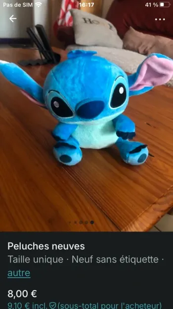 Peluche neuve