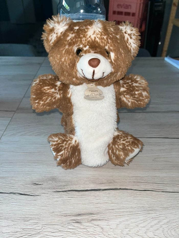 Marionnette peluche Histoire d'Ours