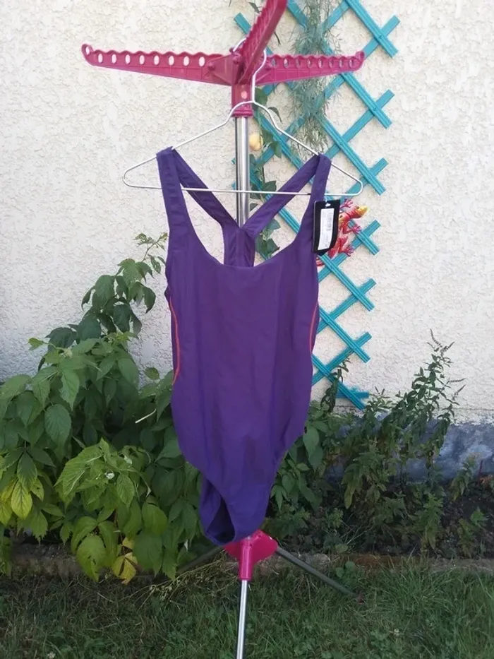 Maillot de bain Athlitech taille 48 violet neuf - photo numéro 7
