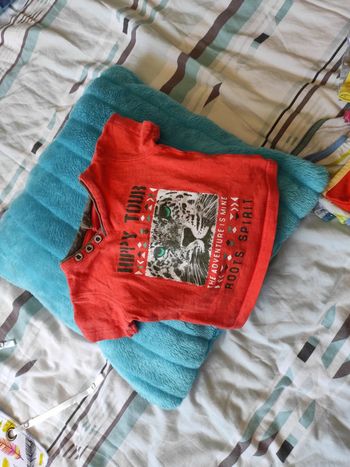 Tee shirt manche courte pression dos tigre