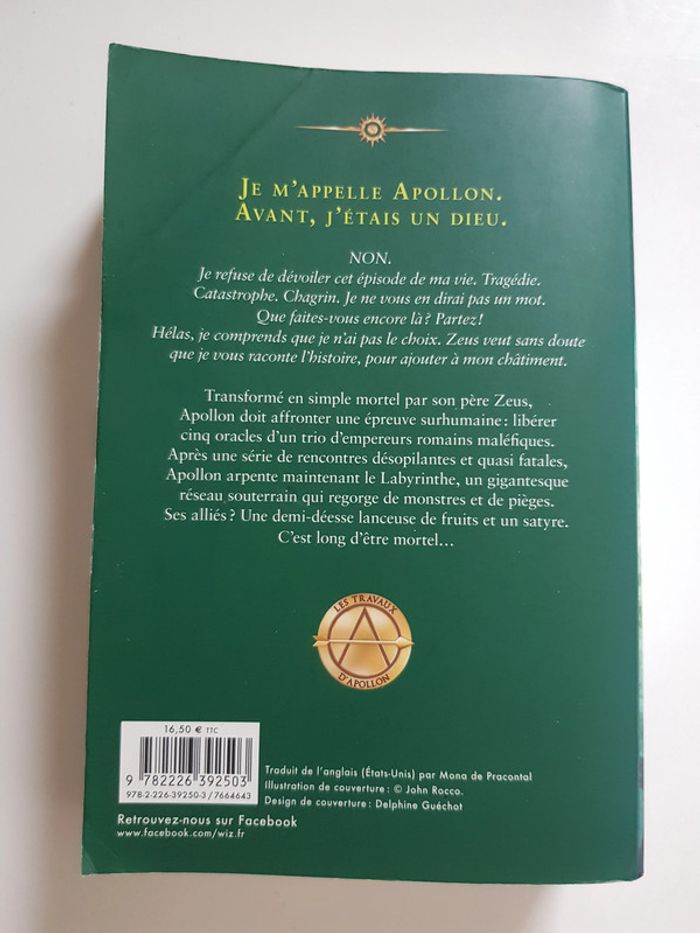 Rick Riordan (Écrivain) Les Travaux d'Apollon, Tome 3 : Le Piège de feu - photo numéro 4