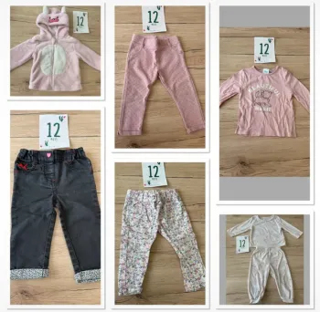 Lot de 6 vêtements bébé fille automne hiver  12 mois