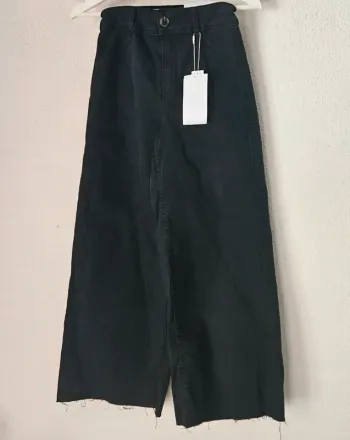 Jean noir taille haute