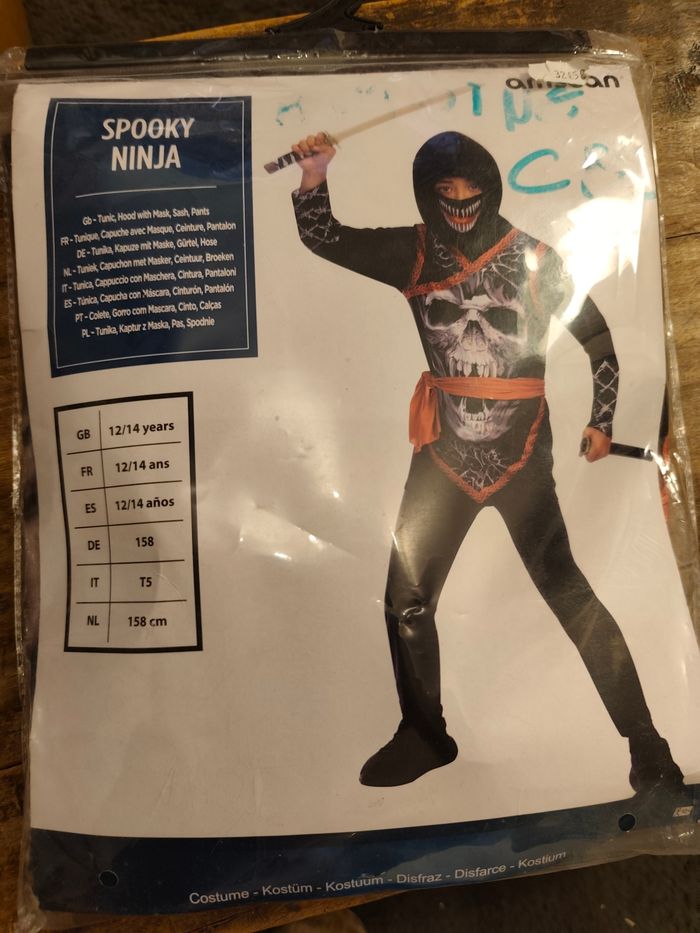 Déguisement de Spooky Ninja  12-14 ans - photo numéro 5