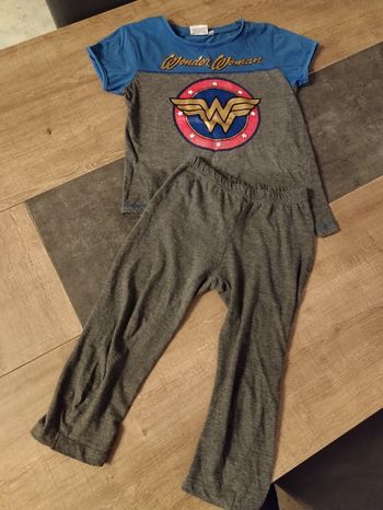 Pyjama court wonder woman 10 ans