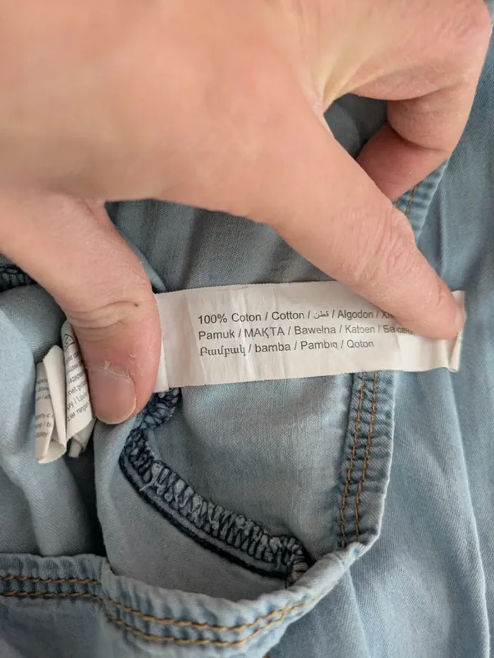 Chemise en Jean Bleu Clair Tape à l'Oeil (TAO) - Taille 5 Ans (110 cm) - photo numéro 4