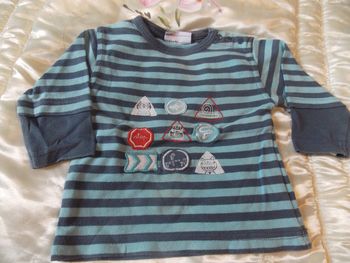 Tee shirt manches longues 6 mois DPAM