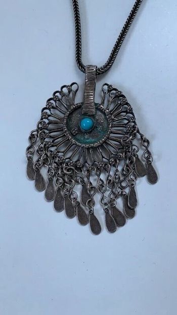 Collier fantaisie ethnique Vintage