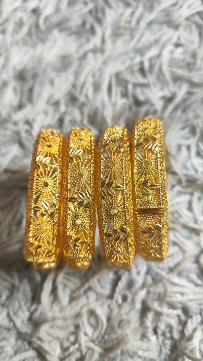 Bracelet doré acier inoxydable - photo numéro 4