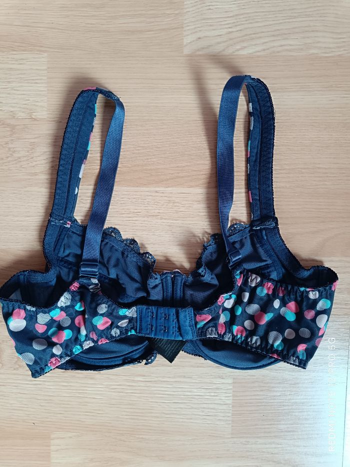 Soutien-gorge bleu marine à motifs Bcp sélection 95C (95 C) - photo numéro 6