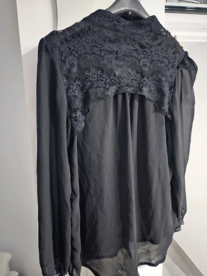 Blouse noir dentelle - photo numéro 6