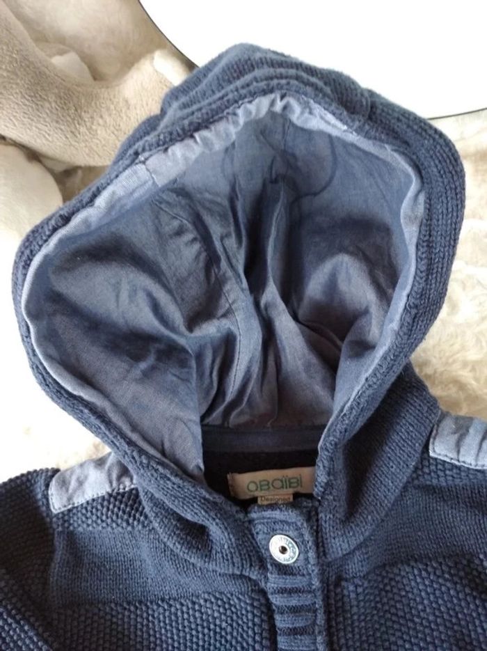 Veste gilet à pressions avec capuche Garçon 12 mois Pingouin Obaïbi - photo numéro 11