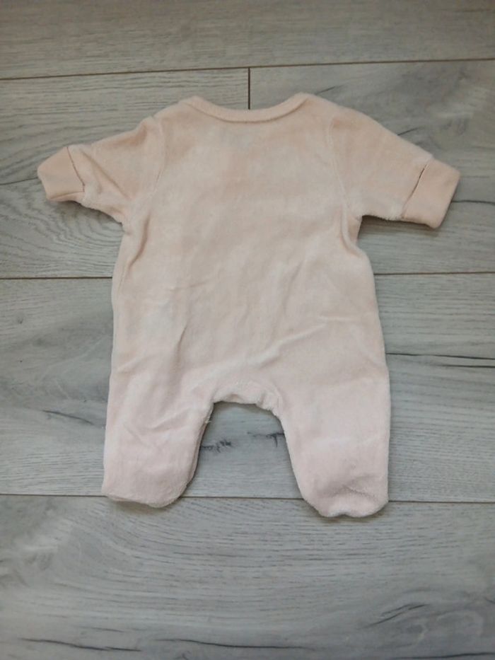 Pyjama velours ~ mots d’enfants ~ 00mois (50cm) - photo numéro 2