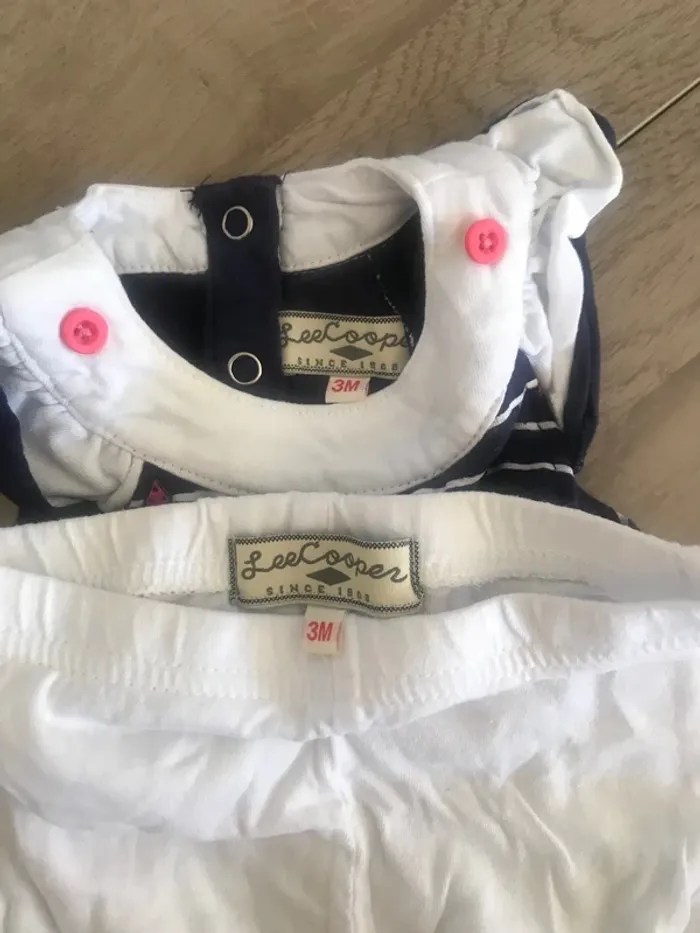 Ensemble robe et legging short Lee Cooper 3 mois - photo numéro 3