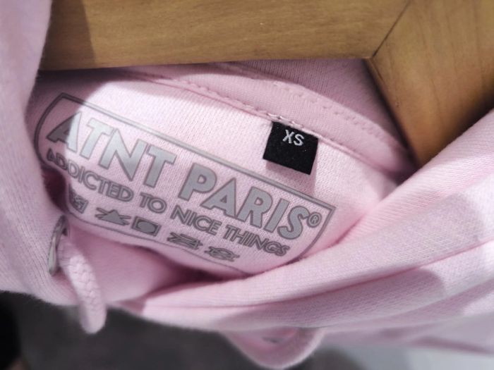 Sweat Capuche Light Pink LOVE - photo numéro 3