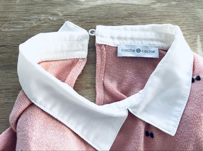 Pull chemise « Cache cache » taille M - photo numéro 2