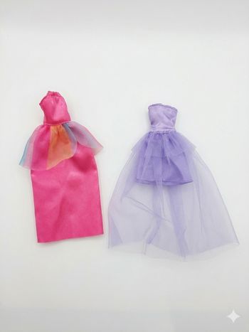 Lot de 2 Robes de Soirée pour Poupée Mannequin (type Barbie)