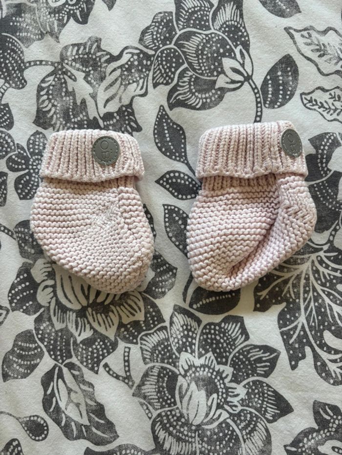 Chaussons naissance bébé fille