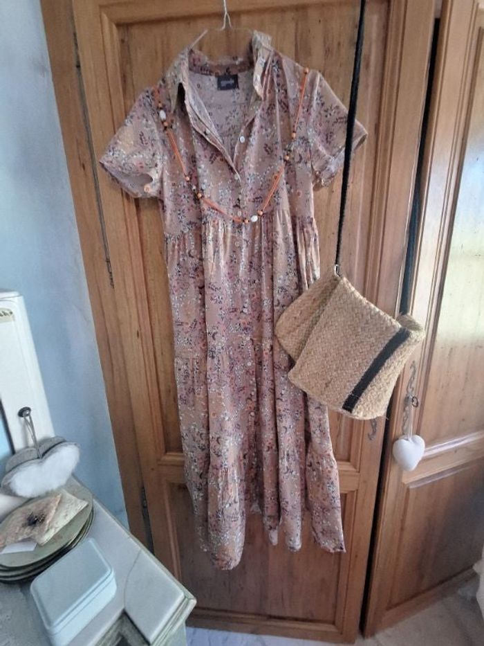 Robe longue rosemarine