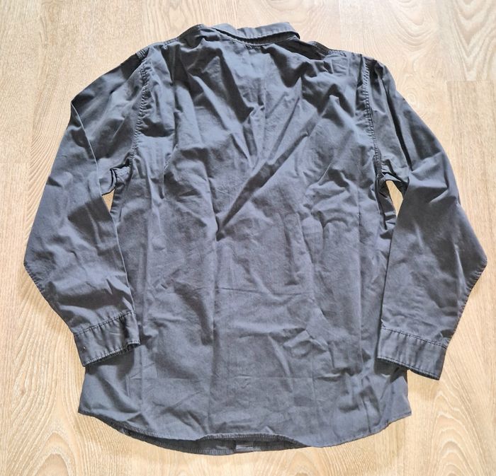 Chemise grise unie 16 ans h &m neuve - photo numéro 2