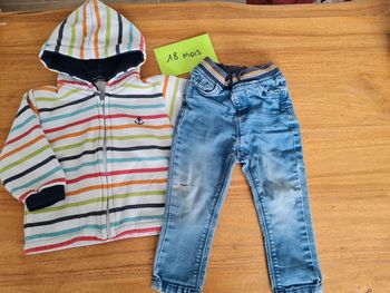 Pull + jean 18 mois
