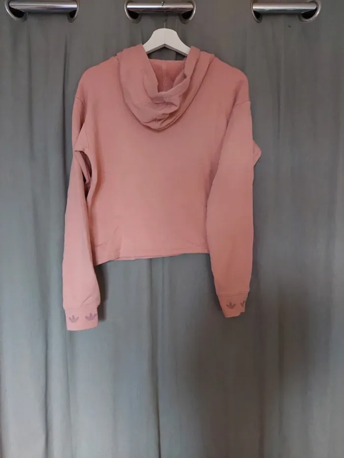 Pull à capuche rose Adidas – Taille 40 – Parfait état - photo numéro 4