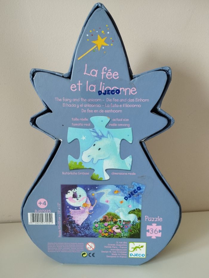 Puzzle la princesse et la licorne Djeco - photo numéro 3