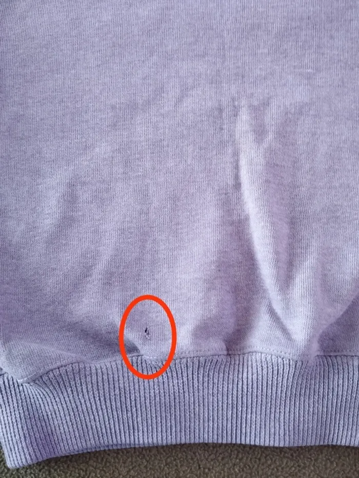 * Sweat violet parme T3A - photo numéro 3