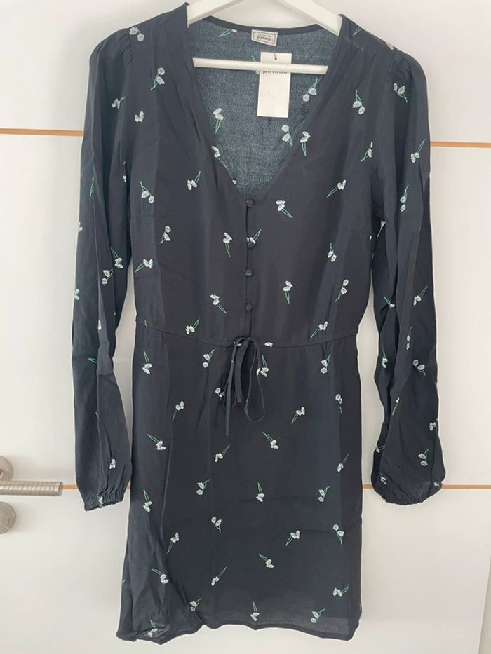 Robe noire fleurie 34 Pimkie - photo numéro 2